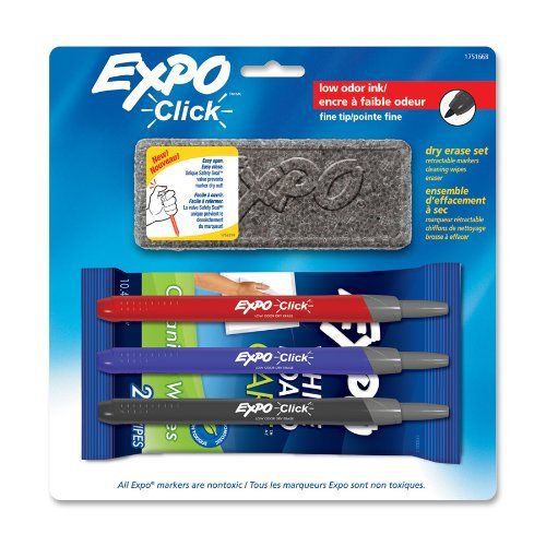 Expo Click Starter Set Dry Erase Marker - Fine Marker Point Type - (san1751668)