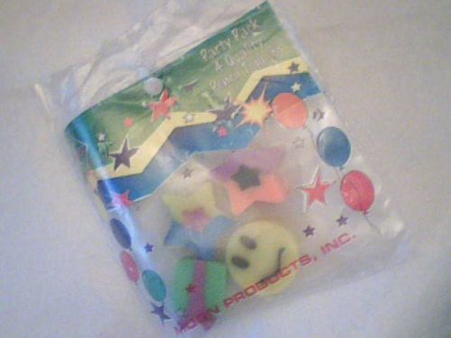 Party Pack 4 Pencil Toppers by Moon Products, Inc. NWOT