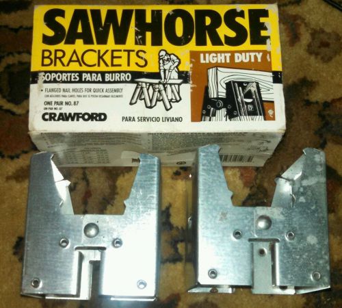 Pair of Lehigh Group All Purpose Use Sawhorse Brackets - 87-6 NEW FREE SHIPPING