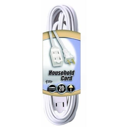 Coleman cable 09415  16/2 spt-2 3-outlet cube tap extension cord with safety new for sale