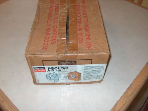Box of 250 simpson strong-tie pscl 5/8 plywood sheathing clips ** new ** for sale