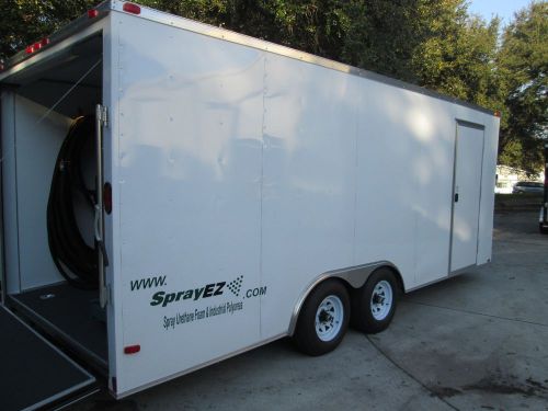 Spray foam equipment polyurea hydraulic rig trailer polyurea floor package for sale
