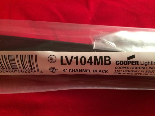 Halo LV104MB  Surface Channel, 48&#034;, Black, Track Light Component, Cooper, Linea
