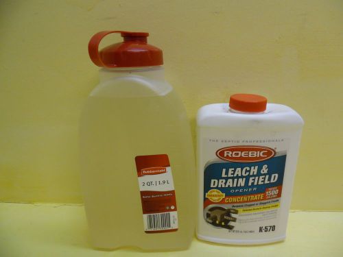 2 quarts roebic leach &amp; drain field opener concentrate k-570 64 fl oz repackaged for sale