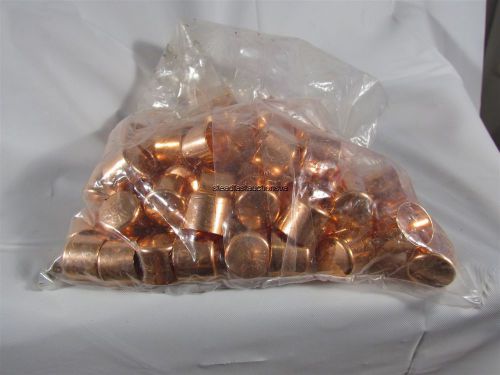 100 nibco 617 1/2&#034; c copper cap acr 5/8&#034; od fittings for sale