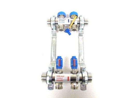 Watts radiant 1&#034; flowmeter manifold, stainless steel, m-2 - 2 circuit for sale