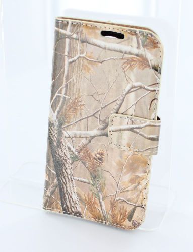 New hunter tree  camo wallet pouch leather case cover samsung galaxy s4 for sale