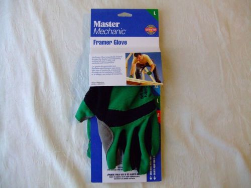 Master Mechanic Framer Gloves Sz. Large Carpenter, Framer, Roofer New In Package