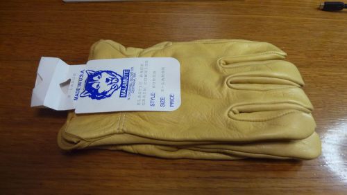Malamute Grain cowhide Elastic Back Gloves X-Large
