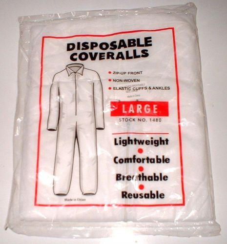 Disposable coveralls (paint coat) aes 1480 size large for sale