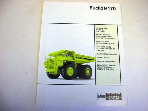 Euclid R170 Hauler Truck Literature