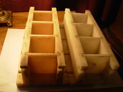 Cement, mortars or epoxy molds-compressive strength testing ,used, 3 cube mold