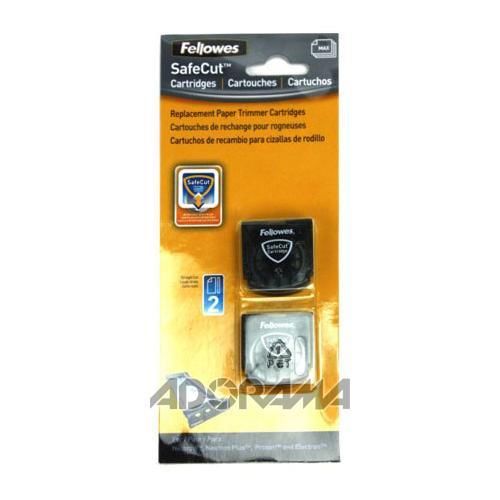 Fellowes SafeCut Rotary Trimmer Blades, 2 Pack Straight, Black #5411404