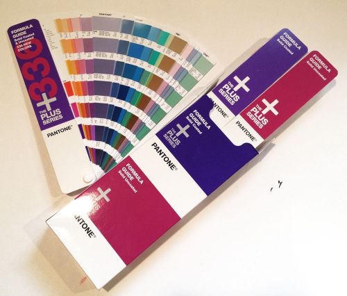 Pantone formula guides - Pantone Plus series. 3 color guides