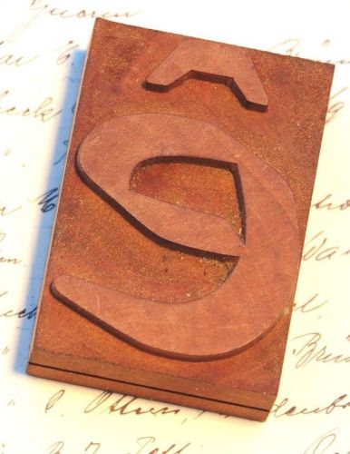 letter: e rare unused wood type letterpress printing block woodtype font antique