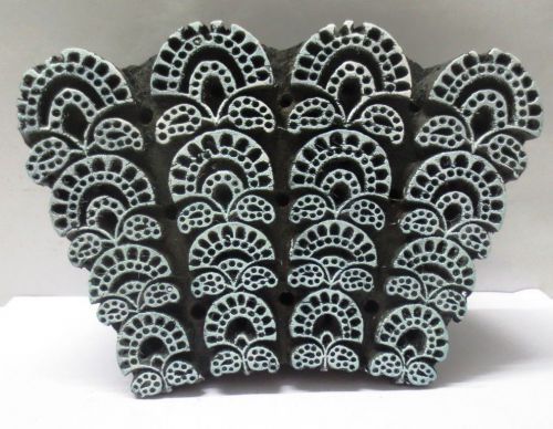 Indian wooden hand carved textile printing on fabric block stamp unique paisley for sale