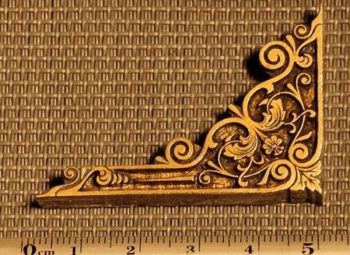 Art Nouveau ornament bookbinding Brass Type Letterpress hot stamp bookbinder z