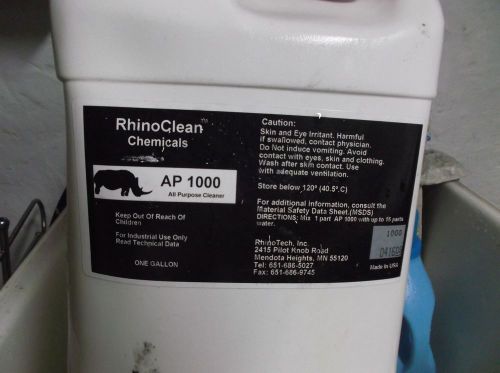 Rhinoclean ap 1000 &amp; dg 2200 1 gallon each for sale