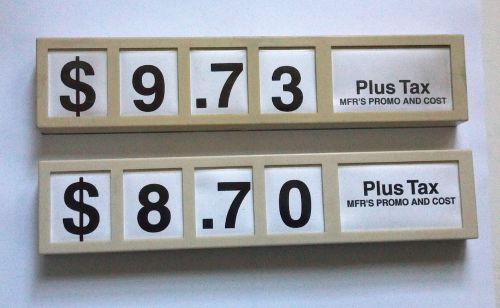 Cigarette Adjustable Price Display Signs and Numbers POS Items Store Sales