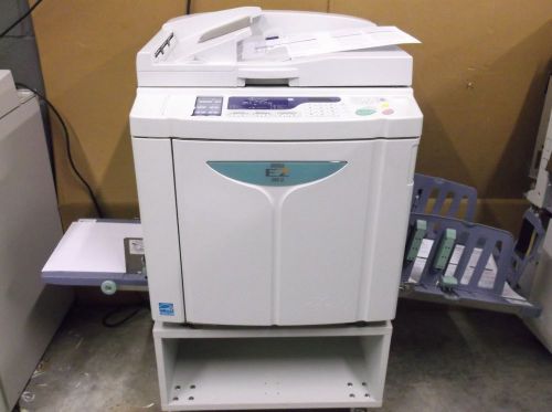 Riso ez390 high speed digital duplicator very low meters &amp; automatic doc feeder for sale