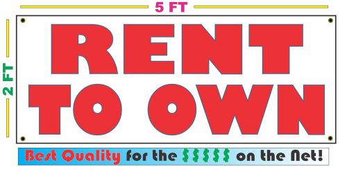 RENT TO OWN Full Color Banner Sign NEW XXL Larger Size Best Price on the Net!