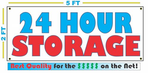 Full Color 24 HOUR STORAGE Banner Sign All Weather NEW XL Larger Size