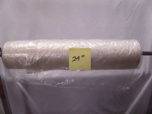 Opened Roll of 200 Dry Cleaning Clear 20&#034; x 24&#034; Poly Garment Bags for Jack Rack