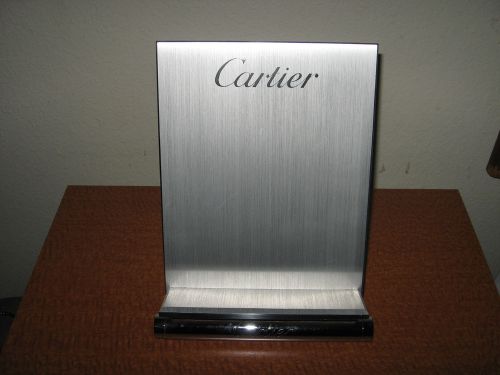 cartier jewelry counter top display brushed aluminum eye catcher