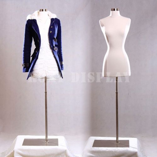Female Mannequin Dress Form Hard Dress Form White F2/4W+BS-05