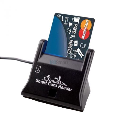 Inserted Contact USB Smart Card Reader for CAC/ID Chip Cards Tax ATM Transer