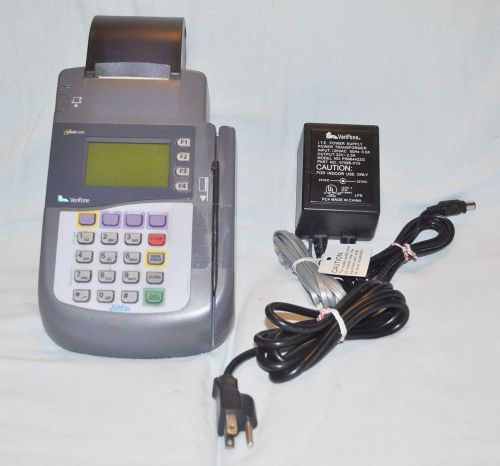 Verifone credit card “swipe” machine, omni 3200, used, circa 2008 for sale
