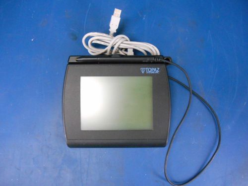 Topaz systems t-lbk766-bhsb-r, lcd signature capture pad with usb cable for sale