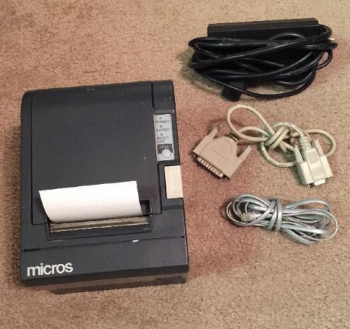 Micros Thermal Printer M129h Epson TM - T88IV Pos Printer Point Of Sale Works