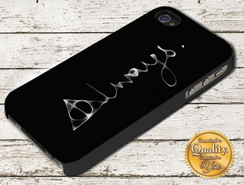 Harry Potter Deathly Hallows Always Quote iPhone 4/5/6 Samsung Galaxy A106 Case