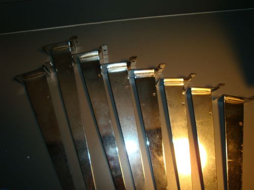 8 chrome plated 14 inch slatwall brackets shelve holders