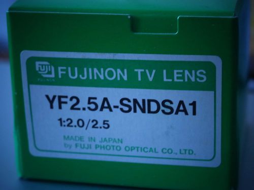 Fujinon 2.0/ 2.5mm YF2.5A - SNDSA1 CCTV Machine Vision Security Lens NOS