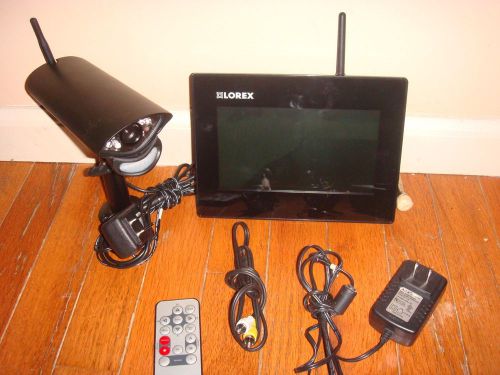 LOREX SECURITY MONITOR RECEIVER WL2700 WITH 1 WERELESS CAMERA WITH AUDIO RECORD