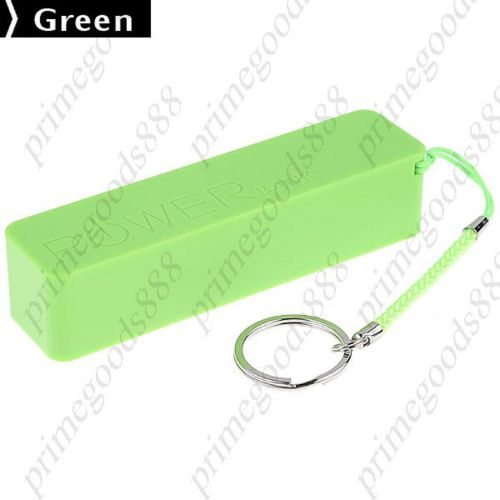 2600 Plastic Mobile Power Bank External Power Charger USB Free Shipping Green