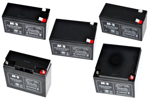 Msb agm 12 volt 5-year batteries 07-24 ah cycles solid, maintenance free battery for sale