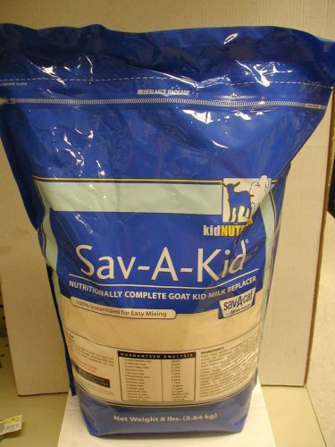 Sav-A-Kid - Complete Milk Replacer for Goats- 8 lbs