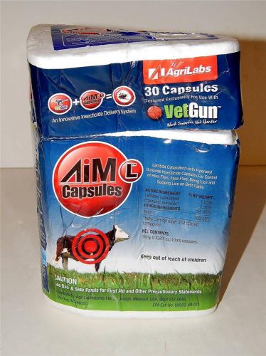 VetGun VetCaps Soft Gel Caps Liquid Parasiticide Fly Lice Cattle 30 Pk Damaged