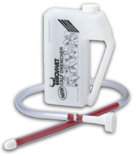 Calf Oral Fluid Feeder Esophageal  Bovi-Drencher 2 Liter 19&#034; Rigid Probe