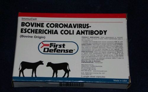 ImmuCell First Defense Bovine Coronavirus-Escherichia Coli Antibody 5 Capsules