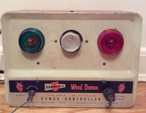 Vintage 1963 Weed Demon Fence Controller Electric Fencer by Gambles