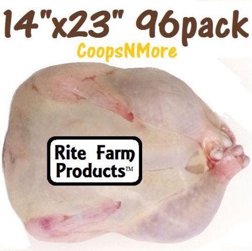 96 pk of 14&#034;x23&#034; turkey shrink bags poultry food processing saver heat freezer for sale