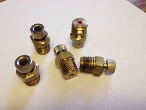 Knurled thumbscrew drain valve condensate compressed air compressor tank usa 1/4 for sale