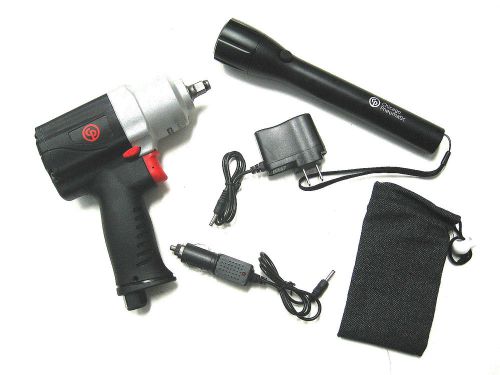 Chicago pneumatic 1/2 heavy duty impact wrench w/ led flashlight kit! #7739rf for sale