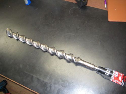 New milwaukee 48-20-4151 spline 1-1/2&#034;x 17&#034;x 22&#034; 2 cutter hammer drill bit for sale