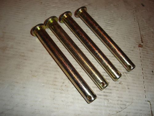 Lot Of 4 Clevis Pins 12 MM 4&#034; 100MM Long .468 Dia Mower Tractor Machinist Hitch