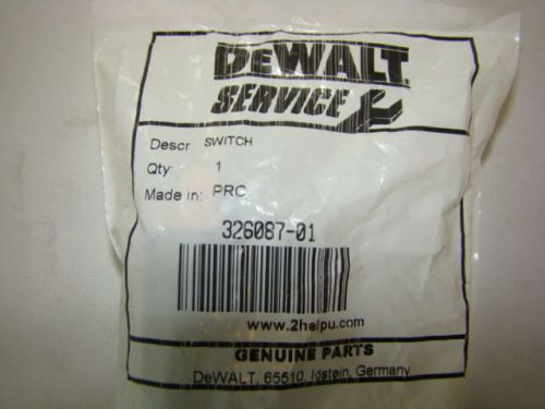 DEWALT/ BLACK &amp; DECKER Rotary Hammer Switch pART #326087-01